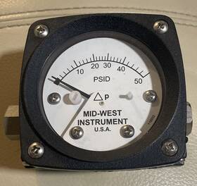 120sa-00-u Midwest Instrument Ea Pressure Gauge 0-50 Psid Model 120 231-1