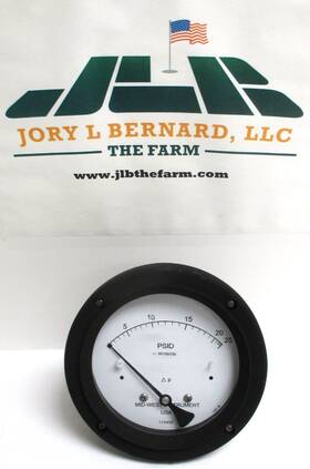 142ac-00-00 Midwest Instrument Instruments Pressure Gauge 0-25 Psid 3000-psi Surplus