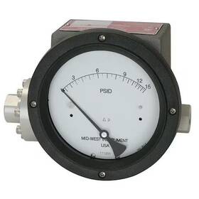 240-sc-02-o Midwest Instrument Aaa -15p Pressure Gauge To 15 Psi