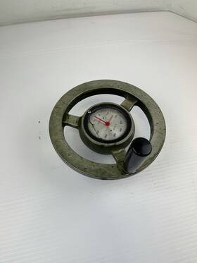 Sd-75 Mikipulley 2-3/8 Inch Rotating Gauge With 7 Aluminum Handle Cracked Glass