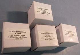 P150806 Miljoco Pressure Gauge 1.5 Inch Length 0-160psi 0-10bar 1/8 Npt Lot Of 4