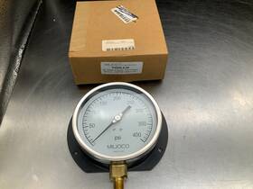 P4509lx-09 Miljoco Pressure Gauge 0-400psi 1/4 Lm