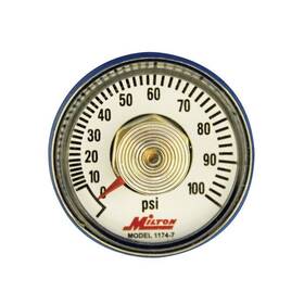1174-7 Milton Industries Gage 1/4 Inch Npt 0-100 Psi - 1ea