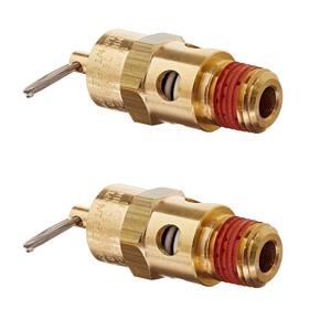 35719-acrv-14-2 Mtqy 2pcs 1/4 Inch Npt 175 Psi Air Compressor Pressure Relief Safety Valve Brass A