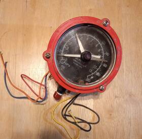 45pef-a-200 Murphy Swichgage Air Pressure Gauge 0-200 Psi 250-vac
