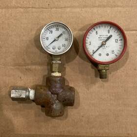 15183292 Nagano Nks Low Pressure Gauge 0-60 Tool Safety Gas Main Stopper 0-1