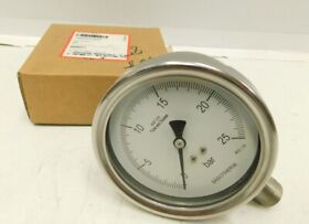 C008337622 New Badotherm 25 Bar Stainless Steel Process Pressure Gauge 4.5inch Face 1/2inch Npt