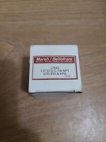 J0642 New Marsh Bellofram Gauge 0-30 Psi #6829 Only One