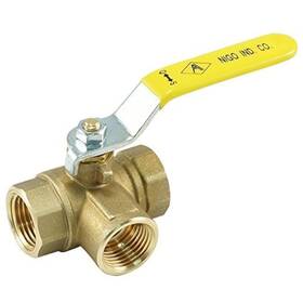 A180n-03sso2180lw Nigo Valve Industrial Co. 180ss Series 3-way L-port Forged Brass Ball Leve