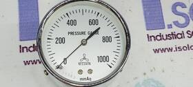 0-1000mmag Nisshin Pressure Gauge Stainless Steel