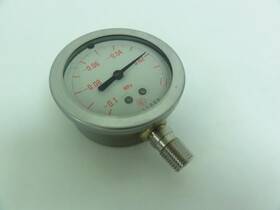 16101805 Nks 188387 Old-stock Pressure Gauge -0.1 To -1mpa 2-3/4 Inch Face Od