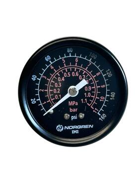 18-015-204 Norgren Pressure Gauge Bourdon Style 0-160 Psi For Air Compressors