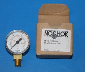 15-100-15 Noshok New Pressure Gauge 0-15 Psi General Purpose Psi/kpa 1/8 Inch Npt