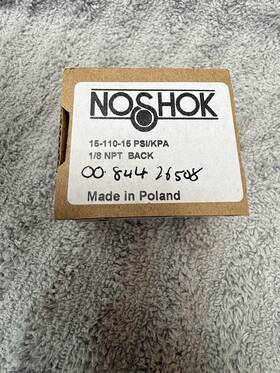 15-110-15 Noshok 15 Psi Air Pressure Gauge Back Mount 1/8 Npt