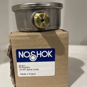 20.110.30 Noshok 20.110.30. Psi-kpa Inch Pressure Gauge 0-30 Psi Steel Case 1/4 Black Conn