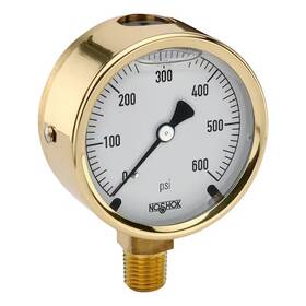 25-300-600-1 Noshok 25-300-600-1/4 Gauge 2-1/2 Inch 600# 1/4 Lm Liquid Brass -noshok