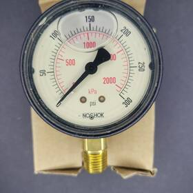 25-900-300 Noshok Psi/kpa Pressure Gauge 1/4in Npt