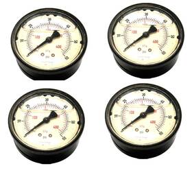 25-901-60 Noshok Lot Of 4 Pressure Gauge 60 Psi/kpa 2.5 Inch Ss Case 1/4 Npt