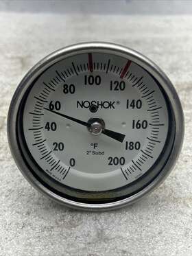 3204c Noshok Temperature Gage 200psi 1/4 Inch Npt Used Free Ship