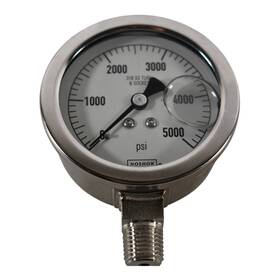 8970oe02 Noshok 2-1/2ftft Liquid Filled Pressure Gage 0-5000 Psi