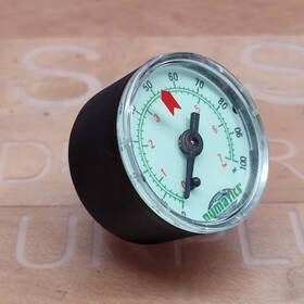 214-117 Numatics Gauge 0-100 Psi 0-7 Bar 1/8 Inch Npt 1 1/2 Face - Used