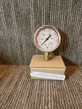 Mg10 Nuova Fima Mg10/3a 10000 Psi Stainless Pressure Gauge 1/4 Inch Npt 2/12 Dia Glycerin Fill