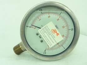 Pi-1906-15 Nuova Fima 191671 New-no Box Pressure Gauge 0-2.5bar 3/4 Inch Npt