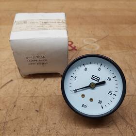 2034b-30 Oci Instruments 2034b 30 Pressure Gauge 0-30psi 2.5 Inch Case 1/4 Npt Back - New