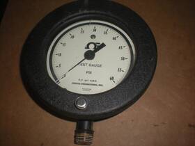 Q-8600 Omega Engineering Air Pressure Test Gauge - 0-60 -3/4 Inch Npt Used