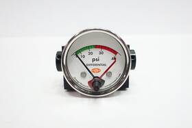 1201pg-1a-2.5b Orange Research Differential Pressure Gauges 1/4in 0-40psi