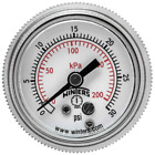 P9s901400 Winters Instruments Series Steel Dual Scale Pressure Gauge 696576105548
