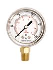 Pb204l-100 Durachoice Oil Filled Pressure Gauge Stainless Steel Case Brass Npt