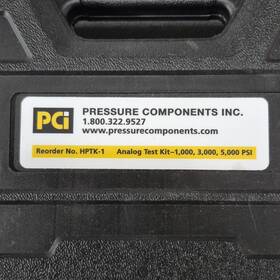 Pci Hptk-1 Analog Pressure Test Kit 5 000 Psi 2.5in 1/4in Side/bottom