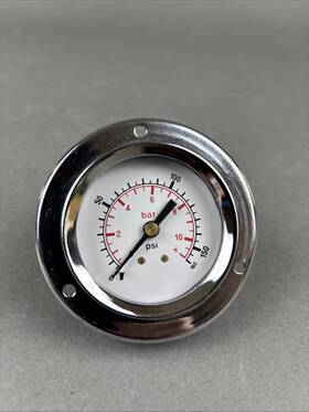 Cds-5p-010e Pdi 2 Inch Flange Mount 0-160 Psi Gauge 1/4 Npt Dry Steel Case New