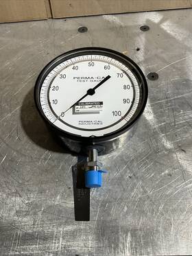 100ntm04a23-1 Perma-cal 6in 1/2in 0-100psi Npt Pressure Gauge Pn Nos