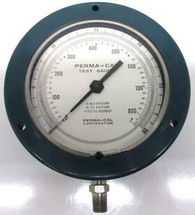 101ftm66b21 Perma-cal 4 1/2 Inch 800 Psi Test Gauge 1/4 Lower Connection. Itl