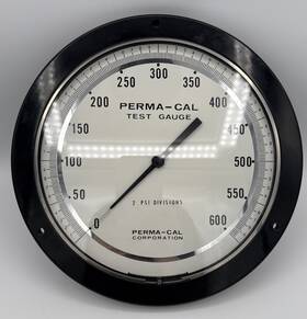 981207006 Perma-cal 0 4 001 - 59018 Pressure Dial Indicator Gauge 0-600 Psi 10 Inch
