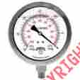 Pfq760 Dual Scale Liquid Filled Winters Pfq 760 Series Ss 304 Pressure Gauge 628311232615