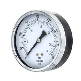 102d-354i Pic Gauges 3 1/2 In Dial 1/4 Npt Male Center Back Location Black