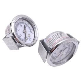103d-158b Pic Gauges Lot Of 2 Pressure 1-1/2 Inch Face 1/8 Npt 15psi 1bar