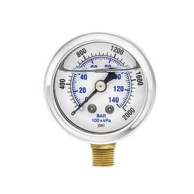 201l-158o Pic Gauges Industrial Pressure Gauge To 2 000 Psi 1 1/2 In