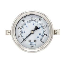 203l-204f Pic Gauges U-clamp Panel Mount Glycerine Filled Pressure Gauge With Ss Case/beze