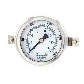 203l-204g Pic Gauges U-clamp Panel Mount Glycerine Filled Pressure Gauge With Ss Case/beze