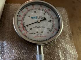 Ammonia-lf-404cf Pic Gauges Bottom Mount Glycerin Filled Ammonia Gauge With Ss