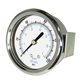 B00fbkbe72 Pic Gauges 103d-354c U-clamp Panel Mount Dry Pressure Gauge With Chrome Plated