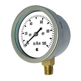 Lp1-sb-254-60 Pic Gauges Bottom Mount Dry Non-fillable Low Pressure Gauge With Ss Case 31
