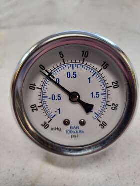Pic Gauges Pro-202l-254cc Qty 6 Compound Gauge -30 To 30 In Hg/psi