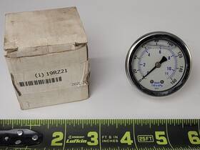 302l-204f Pic Guage Industrial Pressure Gauge To 160 Psi 11 Bar 2 Inch Dial 1/4 Npt