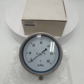 Pic Lp1-ss-404-60 New Gauges 4 Inch Ss Low Pressure Gauge #lp1-ss-404-60 0-60 Wc 1/4 Npt Lm