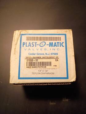 Ggmt1-pv Plast-o-matic Pvc Gauge Guard 1/4 Inch X 1/2 Teflon Diaphragm - New Ggmt1-pv Plast-o-matic Pvc Gauge Guard 1/4 Inch X 1/2 Teflon Diaphragm - New